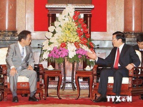 Президент Вьетнама принял экс-исполняющего обязанности председателя Демократической партии Японии - ảnh 1